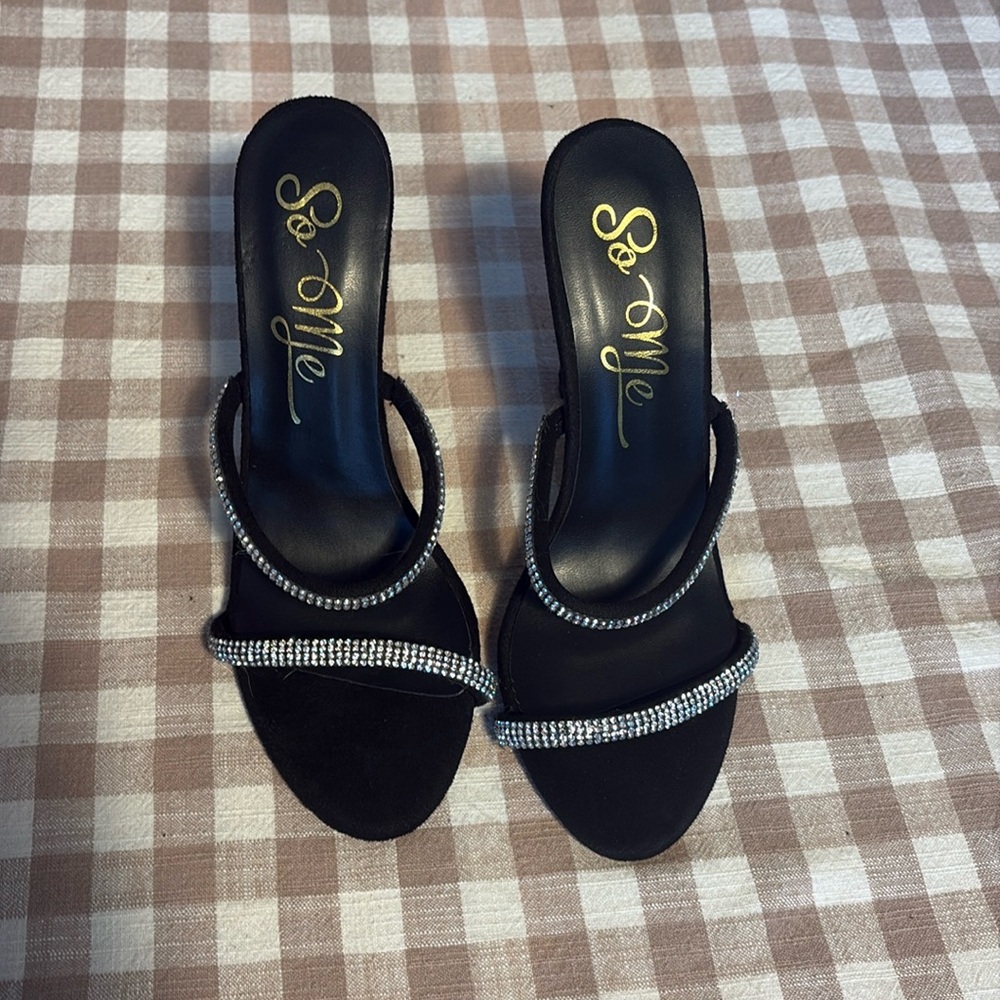 Kali Rhinestone Stiletto Heels size 7.5 by So Me